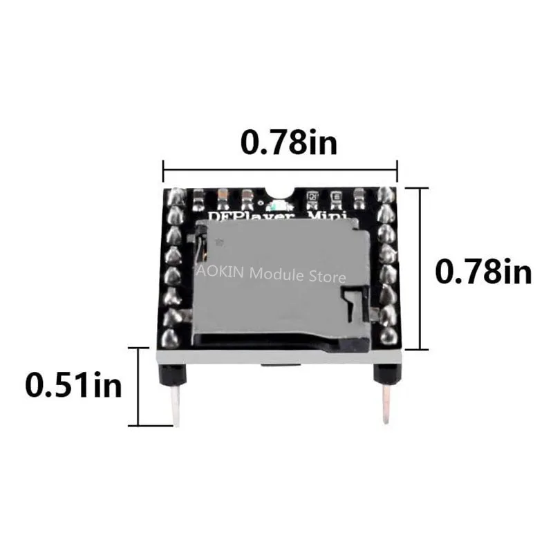 4 шт./лот Dfplayer мини-модуль MP3-плеера для UNO R3 плата декодирования голоса поддержка