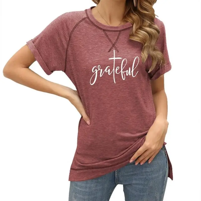 

2021 Summer Faith Jesus Women's T-shirt Kawaii Short Sleeve Woman T-shirts Plus Size Female Clothes Oversized T-shirt Tops