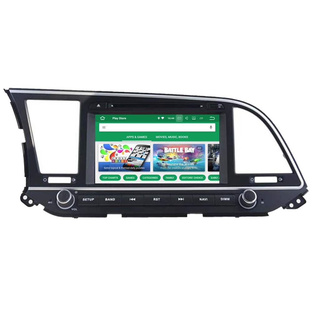 Автомобильный мультимедийный плеер RoverOne для Hyundai Elantra 2016 2017 2018 2019 Android 10 DVD радио GPS