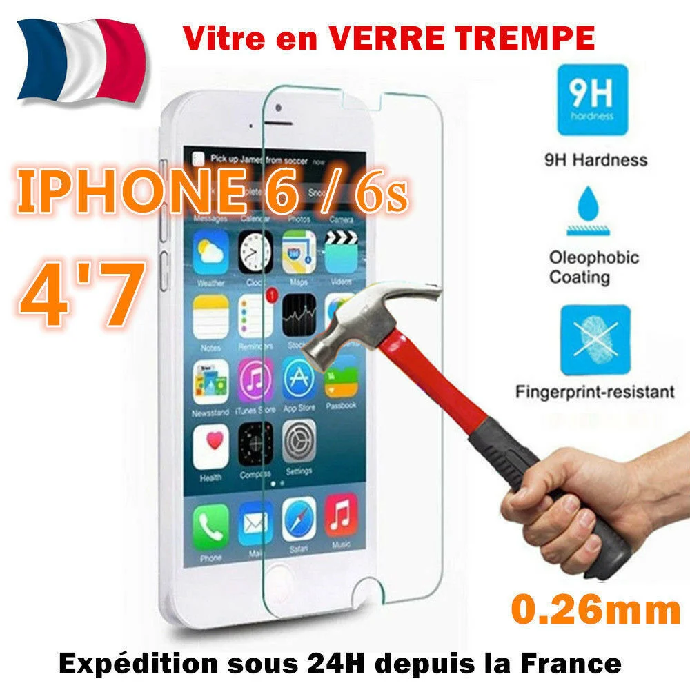 

VITRE PROTECTION en VERRE TREMPE Film protecteur d' cran - For iPhone 6 / 6s (4.7 )