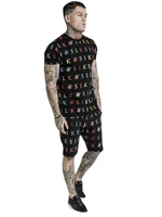 2021 new trend sports and leisure siksilk suit summer breathable quick drying comfortable elastic short sleeved shorts