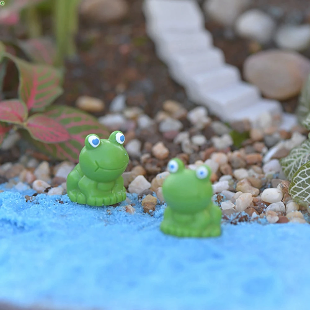 

Mini Frog Model Ornaments Resin Pond Animal Dolls Microsports Decoration Handicraft Creative Cute Home Decoration