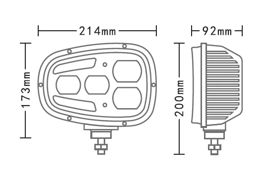 

IP69K 30W Fog Driving Light Turn Signal Lamp for Trailer Passenger Side Driver Side Combination Driving Light