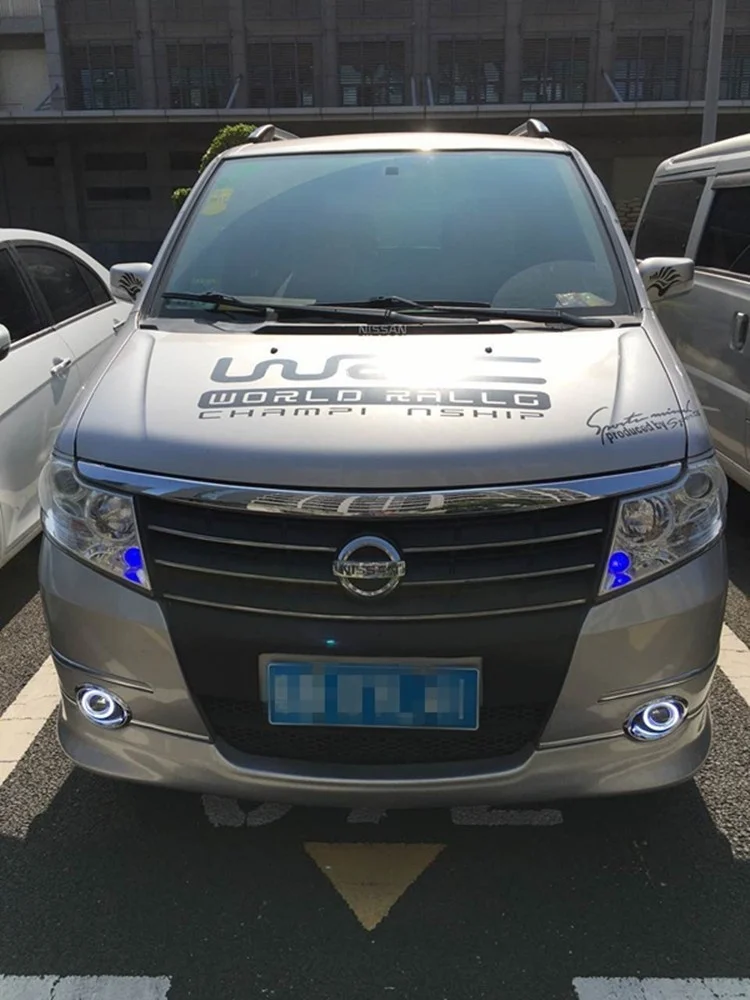 Дневные ходовые огсветильник COB angel eye DRL + галогенная противотуманная фара линза