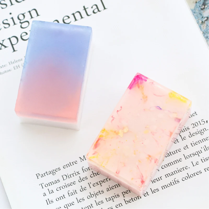 6 Полость силиконовая форма для изготовления мыла 3D простая прямоугольная DIY