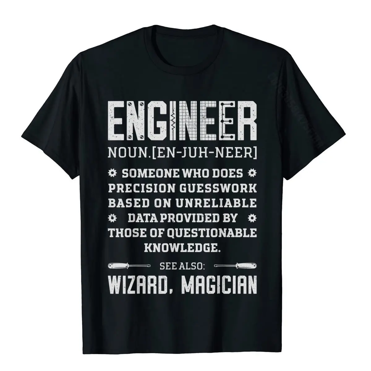 Engineer Definition Funny Noun Engineering Dictionary Term T-Shirt Funny Tops Shirt For Men Cotton Tshirts Funny Hot Sale
