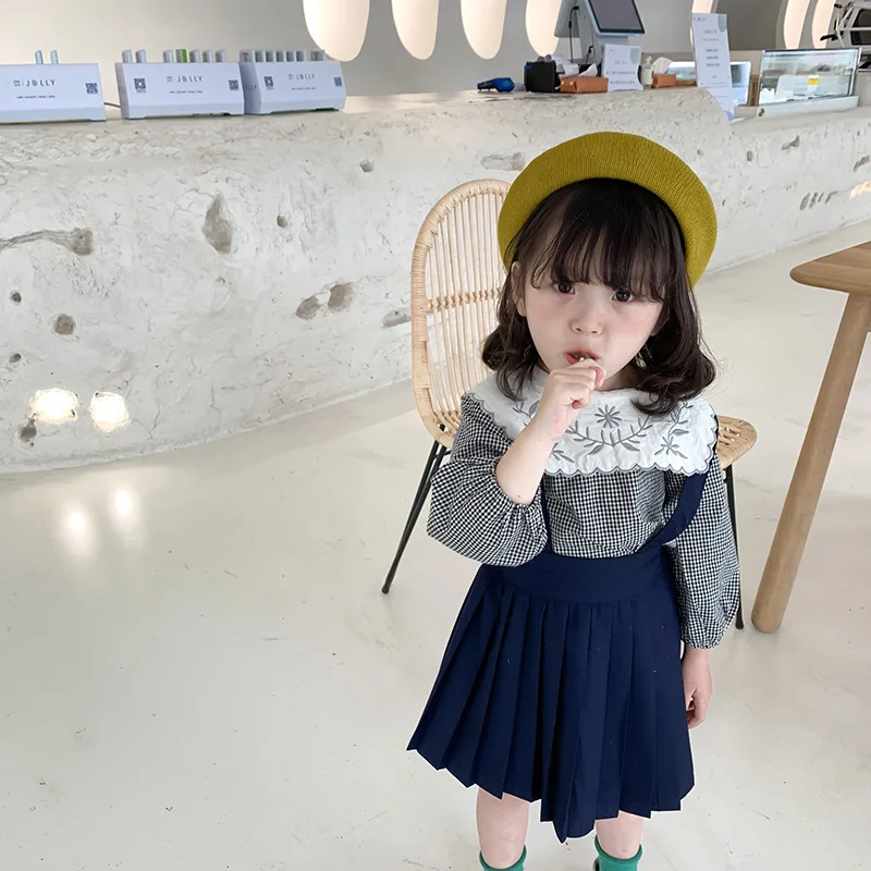 Новые весенние блузки для маленьких девочек 2020 в Корейском стиле с цветочной