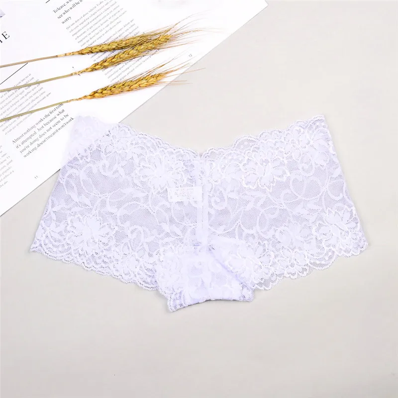 Высококачественное нижнее белье женские пикантные шорты ультратонкие кружевные