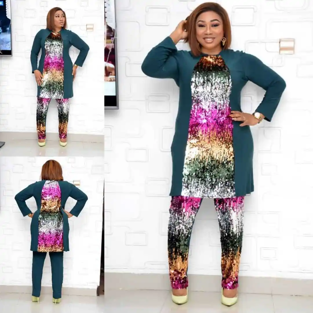 Африканские комплекты для женщин 2020 Новые африканские эластичные мешковатые