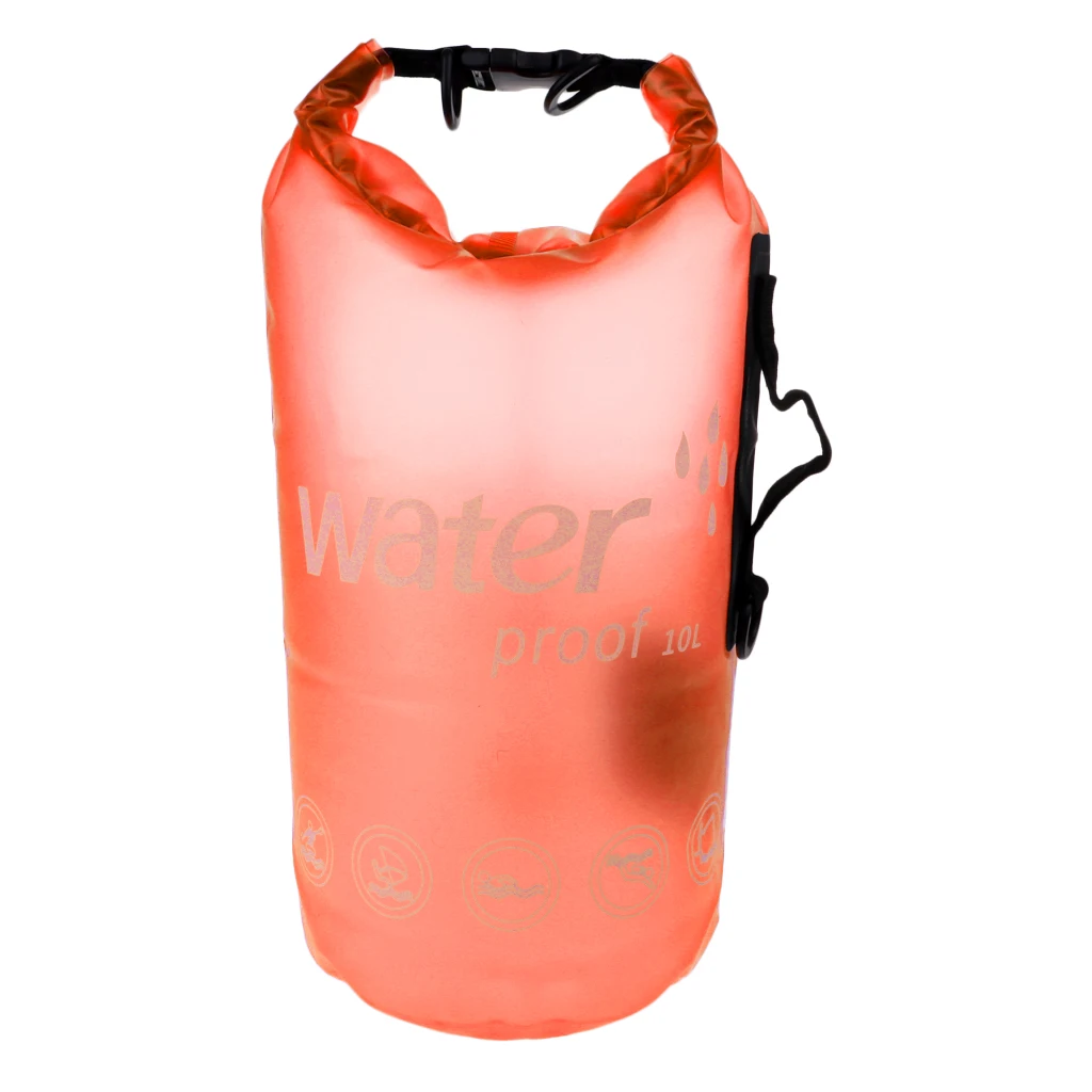 

10L Ultralight Waterproof Dry Bag - Roll Top Compression Sack for Swimming Kayak Canoe Rafting Hiking Fishing Travel Outdoor