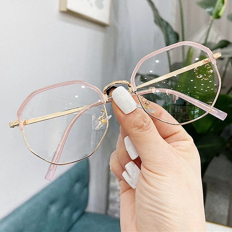 

New 3 Colors Trends Office Anti Blue Light Oversized Glasses Computer Women Blue Blocking Gaming Big Size Men Eyeglasses Frame