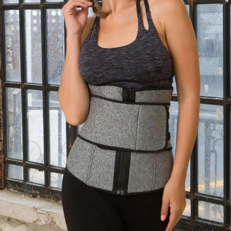 Женские латекс регулируемая посадка на талии тренер корсет для Вес потери