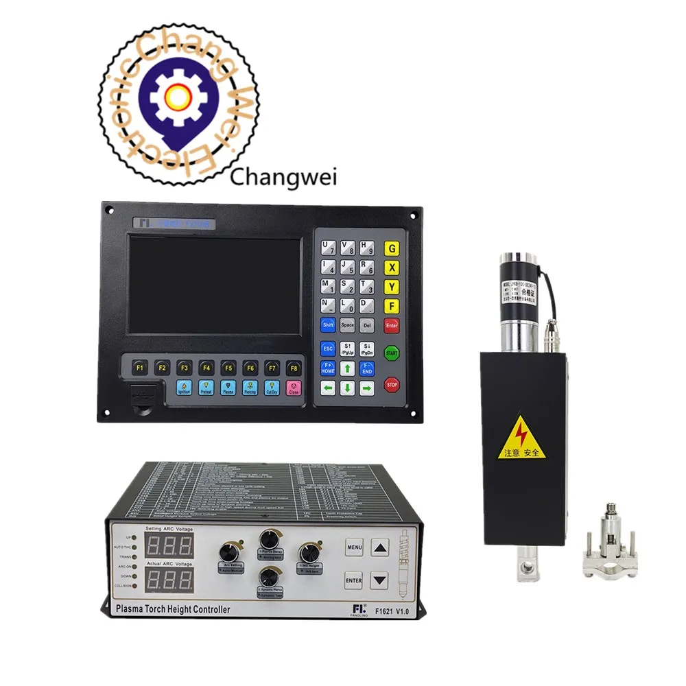 CNC Plasma 2 осевой набор F2100B + F1621 JYKB 100 T3 для плазменной резки|Контроллер с ЧПУ| |