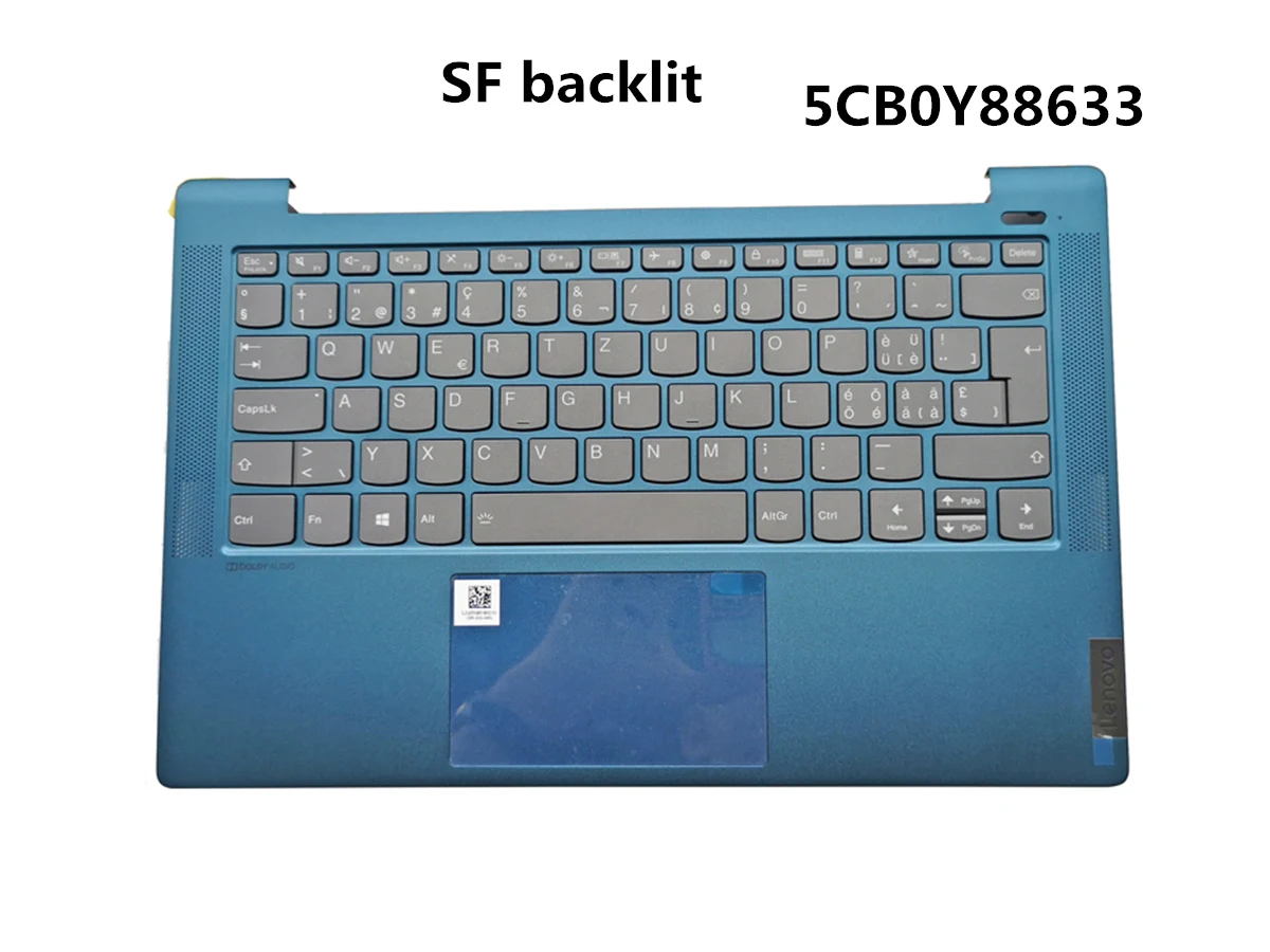 Новый оригинальный ноутбук US/UK/LA/GR/CS/BE/SF/IT с синей подсветкой корпус