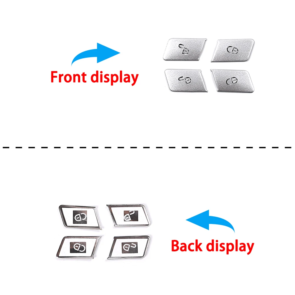 4 шт. автомобильный Стайлинг кнопки разблокировки дверей Декоративные Чехлы с
