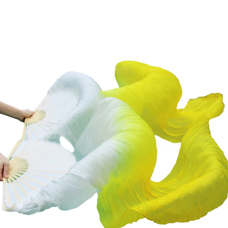 Веер для танца живота из 100% натурального шелка/искусственного шелка Фата ручной