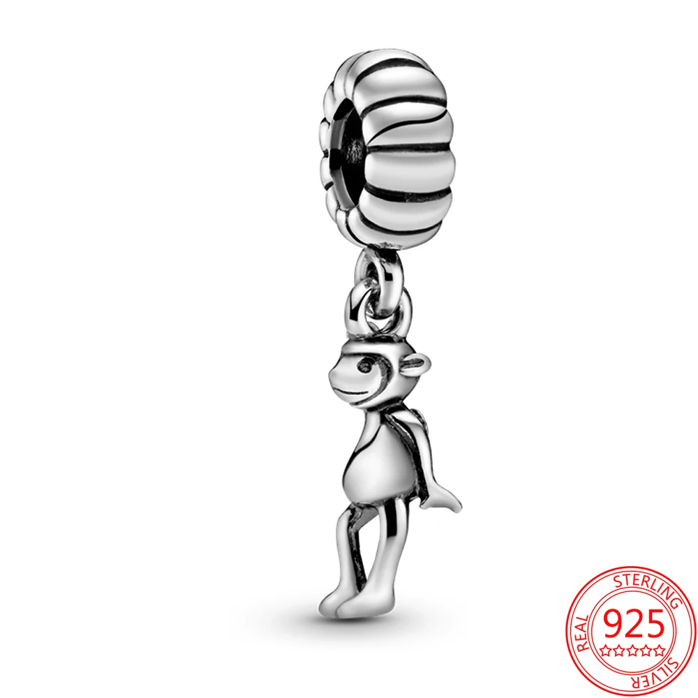 

New 925 Sterling Silver Zodiac-Monkey Diy Pendant for Women Jewelry Gift Fit Original Pandora Bracelet Necklace Charms Dangles