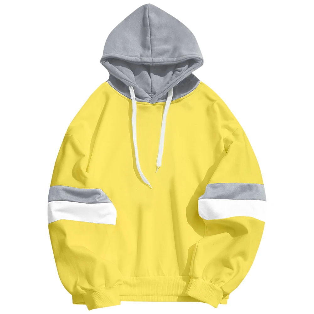 Женская толстовка на завязках ZAFUL разноцветная Толстовка в стиле пэчворк осень и