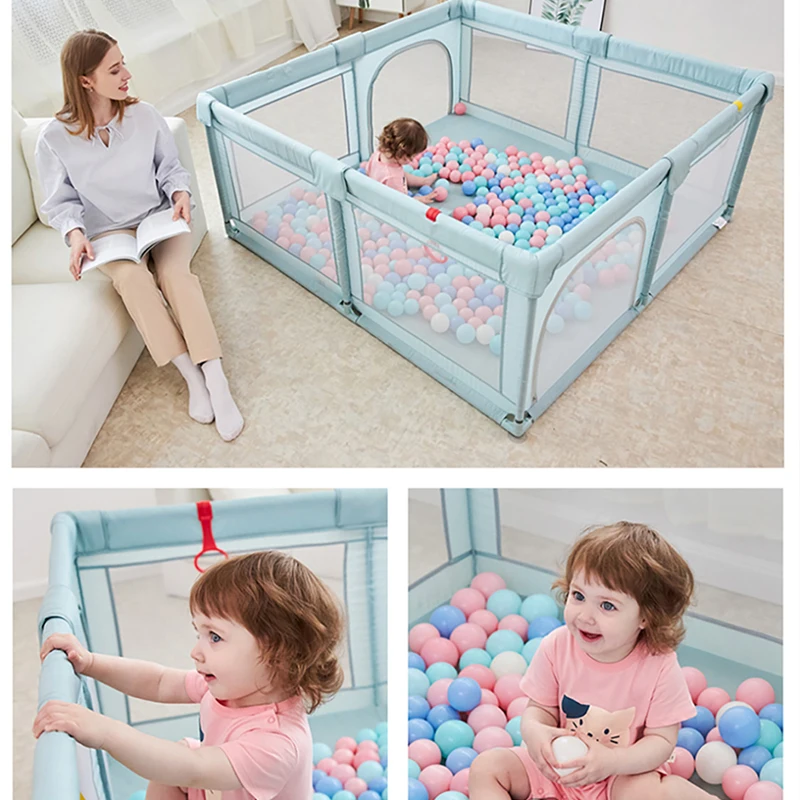 

2021 Baby Playpen For Children Dry Pool Balls Newborn Baby Fence Gym Playground for Kids Play Room Safety Barrier Balls Pit