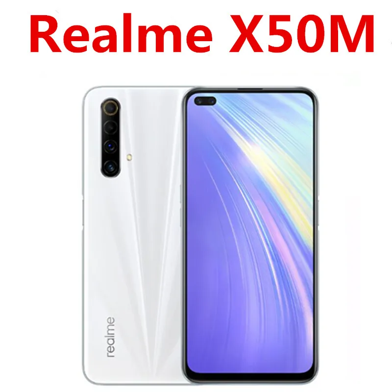 2020 Новый Realme X50M 5G телефон Snapdragon 76 Android 10 0 6 57 &quot120 Гц 8 Гб Оперативная память 128