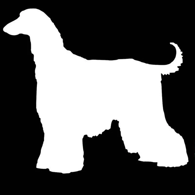 

15cmx13cm Funny Afghan Hound Vinyl Car stickers Decals Motorcycle Accessories Car-Window Decorative Goods PVC