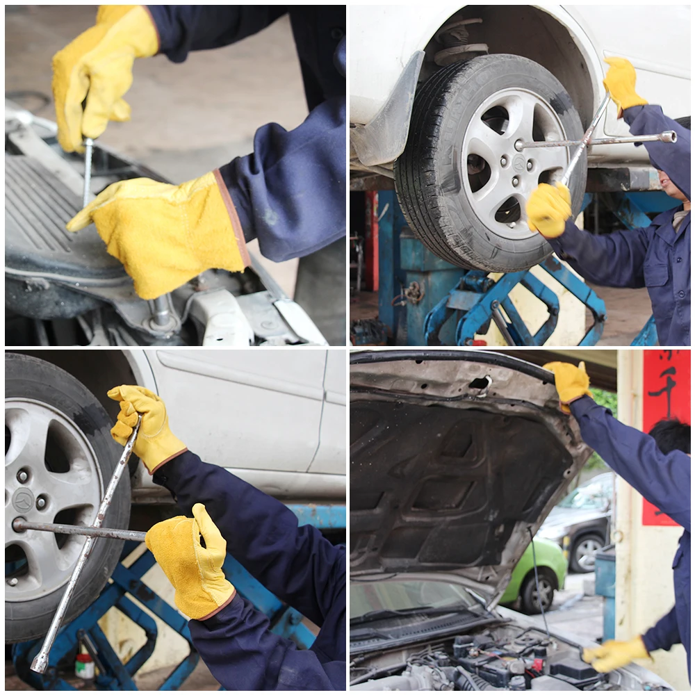 Рабочие перчатки из воловьей кожи для мужчин защитные садоводства копания