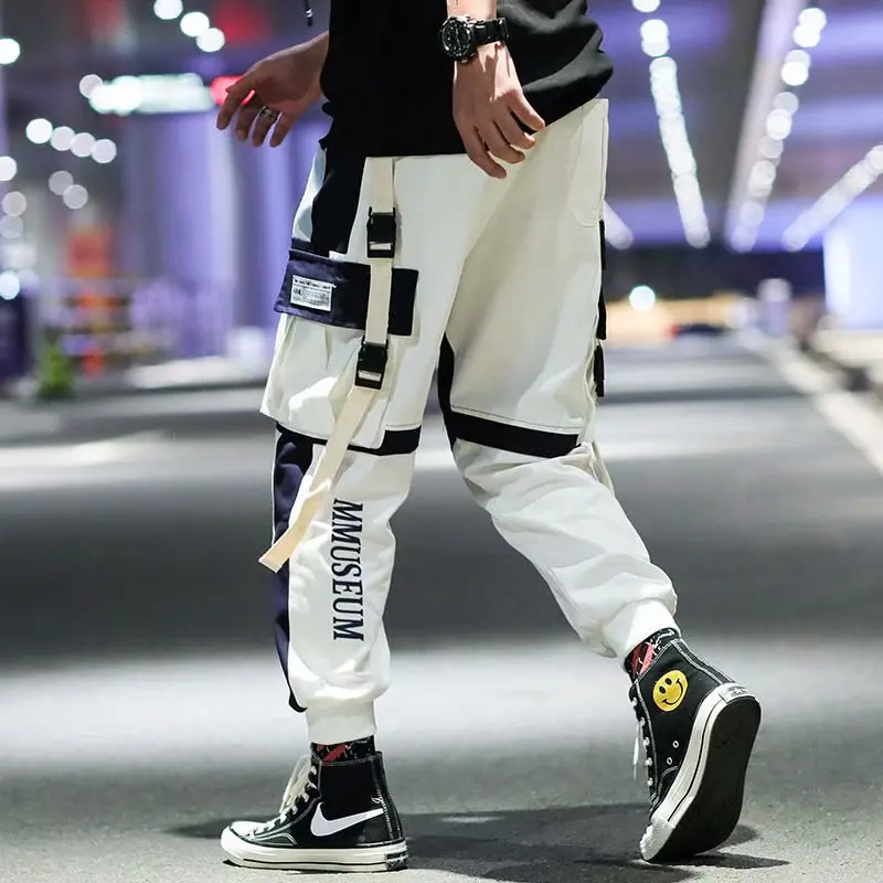 

2020 Fashion Hip Hop Joggers Summer Autumn Men Sweatpants Streetwear Mens Pantscasual Pants Streetpants Casual Black White