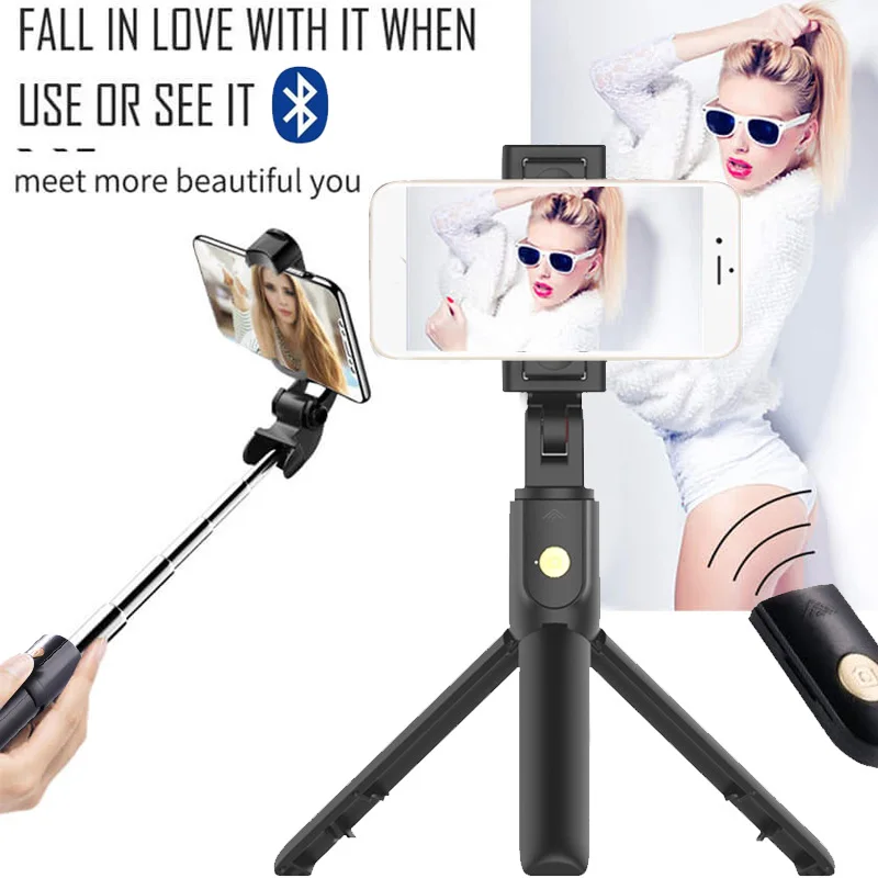 Мини Bluetooth селфи палка штатив смартфон кронштейн пульт дистанционного