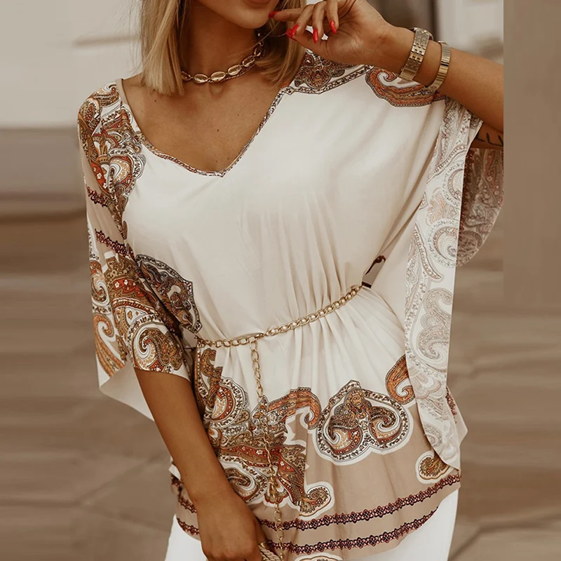 Женская винтажная рубашка с рукавом летучая мышь | одежда