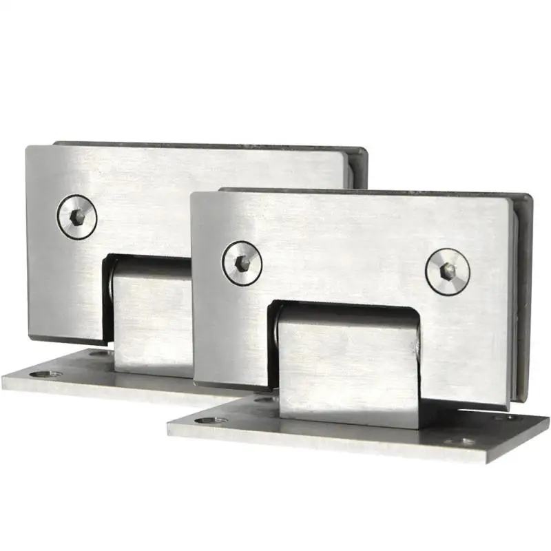 2 шт. хромированный зажим из нержавеющей стали шарнирный дверной 90 градусов