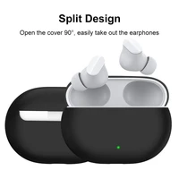 solid color wireless earbuds case with hook soft silicone tpu protective shell shockproof protector cover for beats studio buds