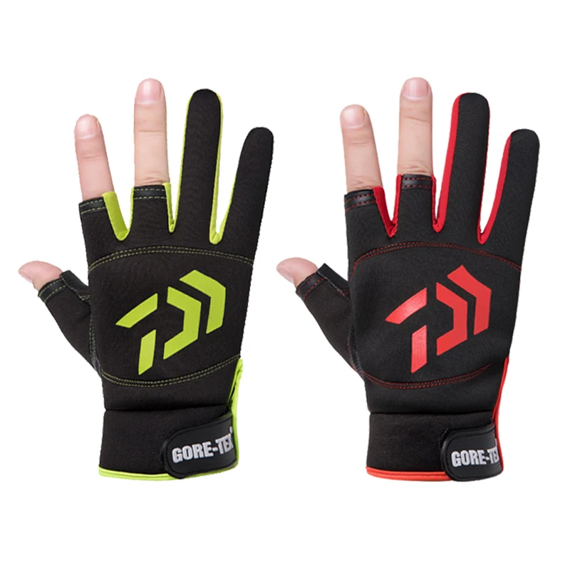 Перчатки без пальцев Daiwa спортивные Нескользящие для рыбалки | Спорт и