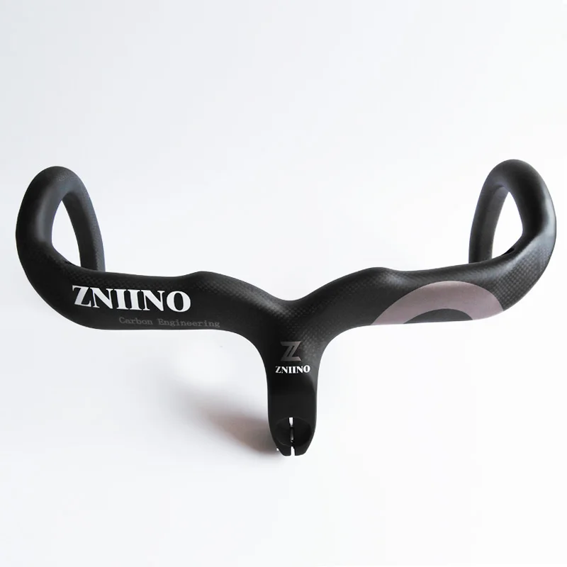 Рукоятка для велосипеда матовая серого цвета 2018/400/420 мм из углеродного волокна -