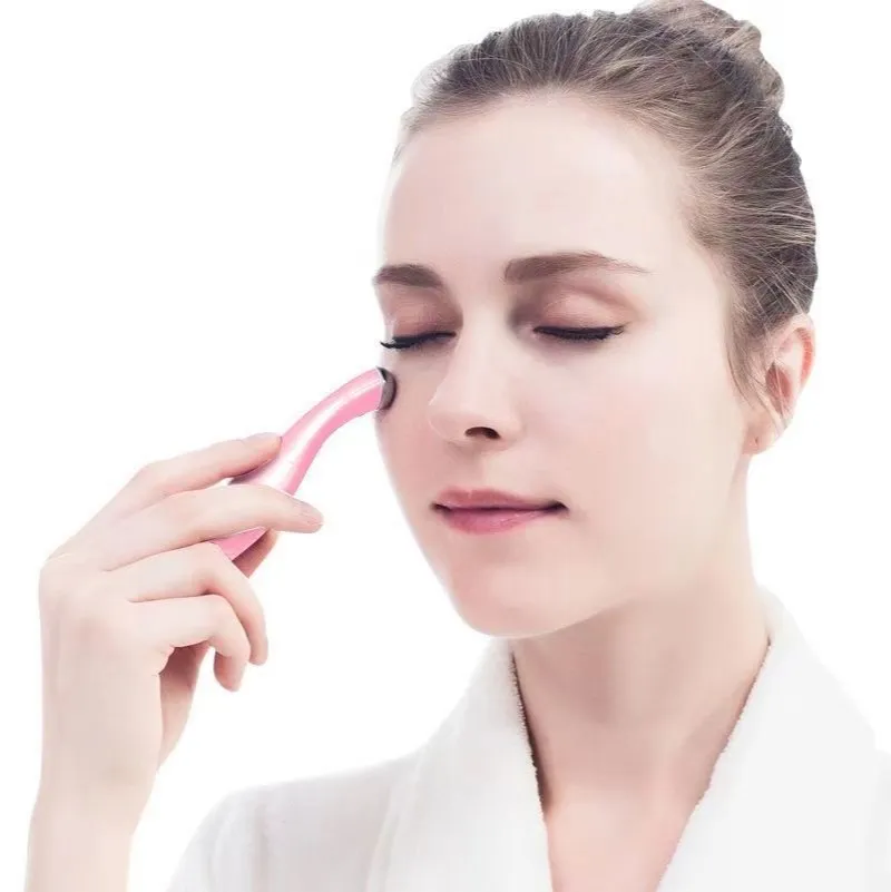 

Battery-Version Portable Pouch Black Eye Device Wrinkles Vibration Improve Cantilever Vibration Multifunctional Eye Massager