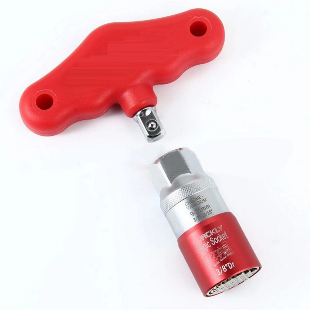 

Socket Wrench Tools Multi-function 9-21 Mm Adjustable Universal Socket Torque Ratchet Socket Adapter Wrench Sleeve Repair Tool