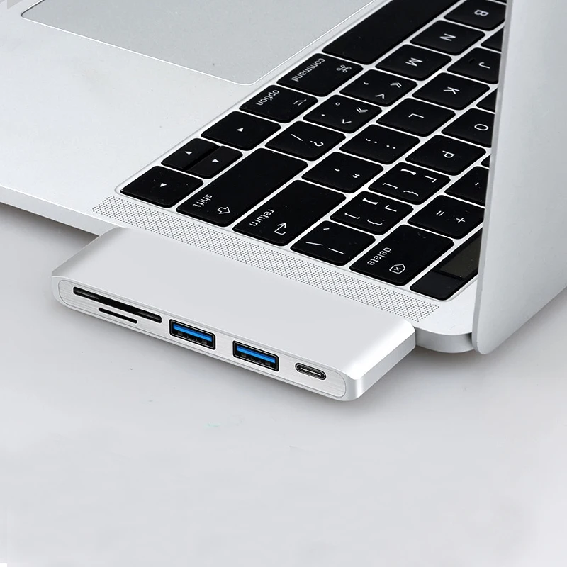 Ajiuyu USB 3,1 тип-c концентратор к HDMI адаптер 4K Thunderbolt 3 USB C концентратор с концентратором 3,0 TF считыватель SD карт слот PD для MacBook Pro/Air
