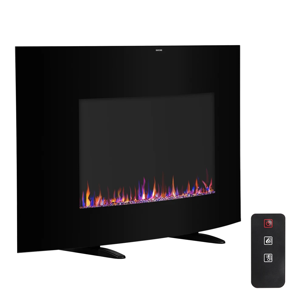 

Newest SF301-35 35inch 1400W Cambrio Wall Hanging Fireplace with Small Remote Control Single Color Fake Wood Heating Wire Home