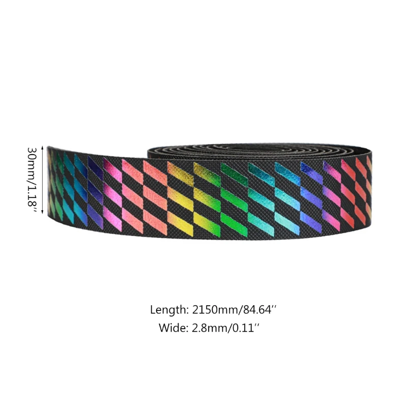 

EVA Shock Absorption PU Touch Soft Cork Bike Bicycle Cycling Colorful Handlebar Tape Rhombus Colorful Handlebar Tape H4GF