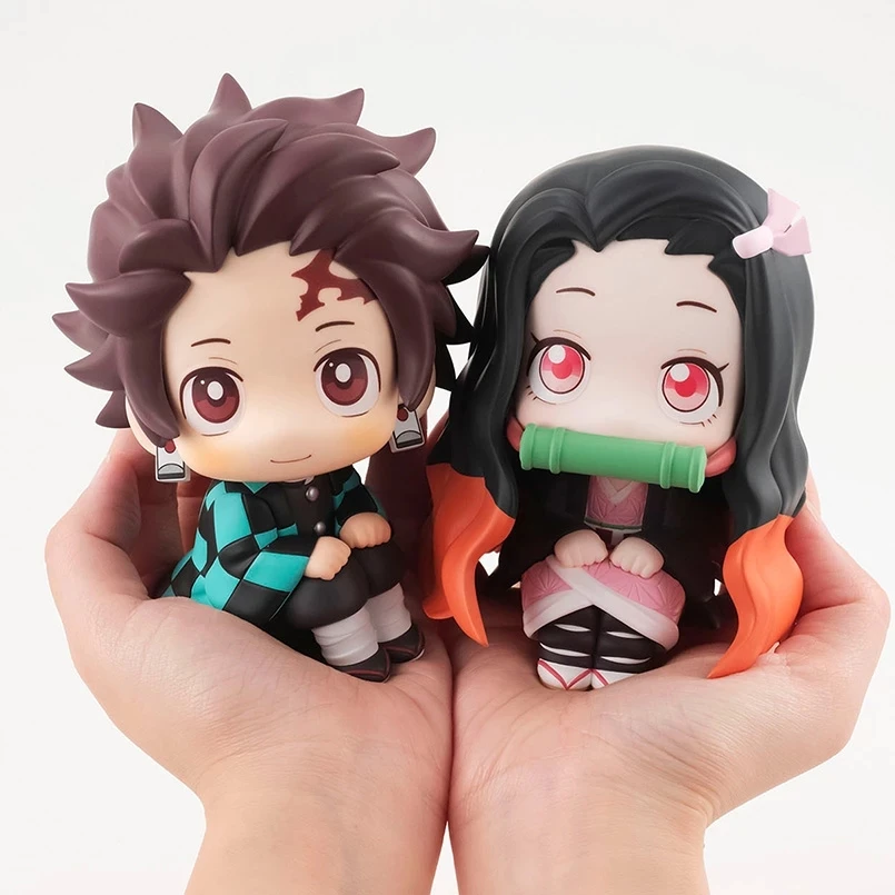 

Q Version Anime Demon Slayer Figure Kimetsu no Yaiba Kamado Tanjirou Kamado Nezuko Agatsuma Zenitsu PVC Action Figure Toys Gift