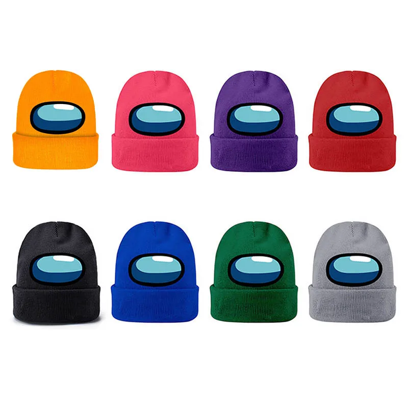 

Hot Game Among Us Knitted Cotton Hat Cap Model Among Us Game Hip Hop Hat Keep Warm Gift