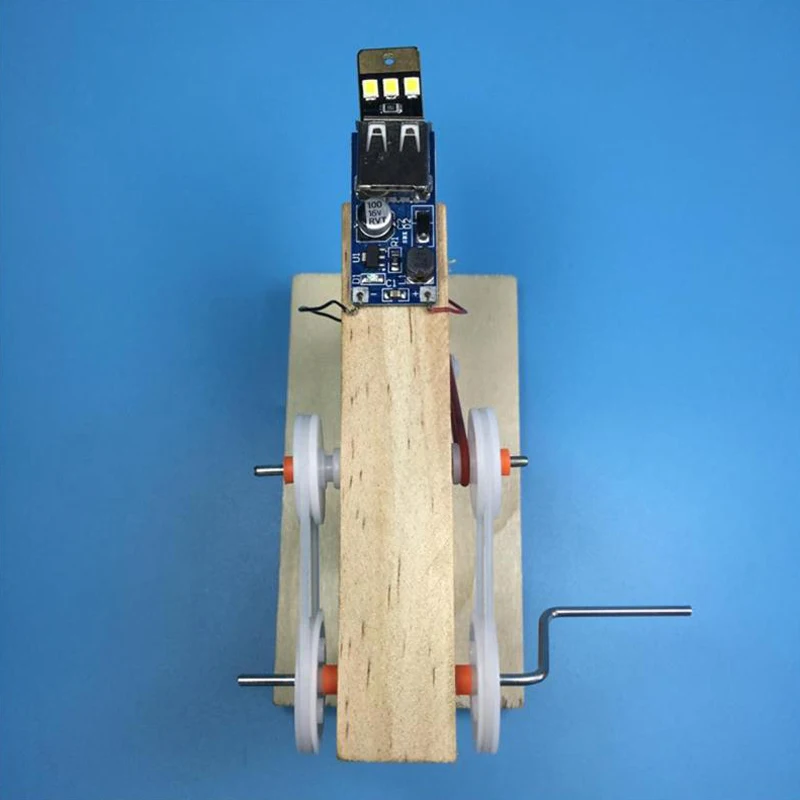 Diy сборные игрушки генератор Динамо Модель Дерево изобретение наука физические