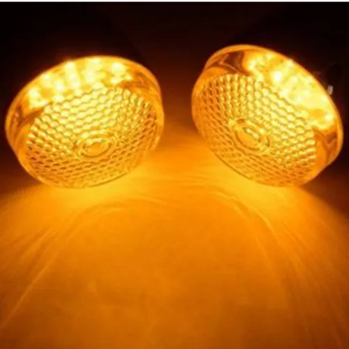 Хромированный мотоциклетный Передний + задний светодиодный поворотный сигнал 39