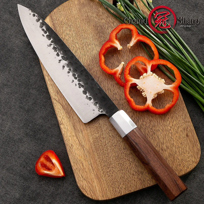 Gravsharp японский нож шеф-повара ручной работы 4cr13 Стальные Кухонные ножи Gyuto PRO