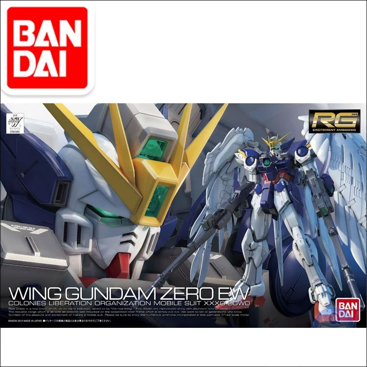 

Japaness Bandai Model RG 1/144 WING ZERO EW Mobile Suit Assemble Model Action Figures