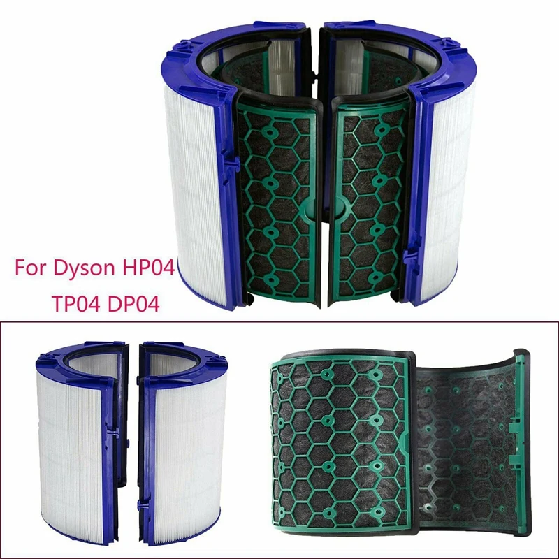 

For Dyson Hp04 Tp04 Dp04 Sealed Two Stage Air Purifier Hepa & Carbon Filter Set