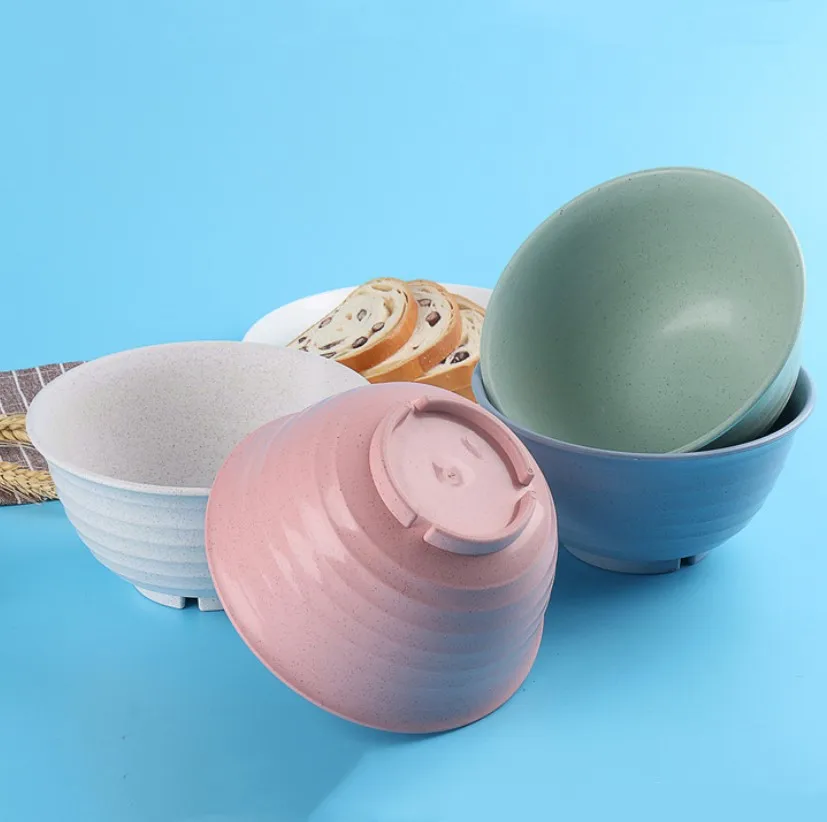 4 шт. Экологичная пшеничная соломинка Детская рисовая лапша салатник Бытовая