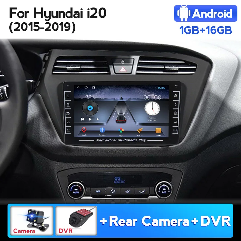 1 Гб + 16 ГБ Android 8 GPS навигация автомобильное радио для HYUNDAI i20 2015 2018 2019