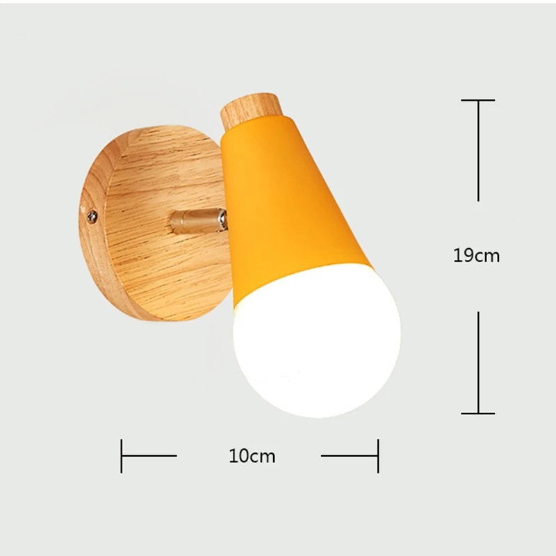 Новый Макарон Настенные светильники прикроватный Настенный светильник