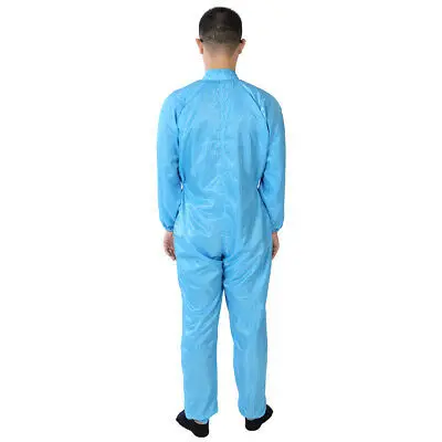 Антистатические комбинезоны Siamese унисекс ESD Lab Coat на пуговицах XXXL Blue | Канцтовары