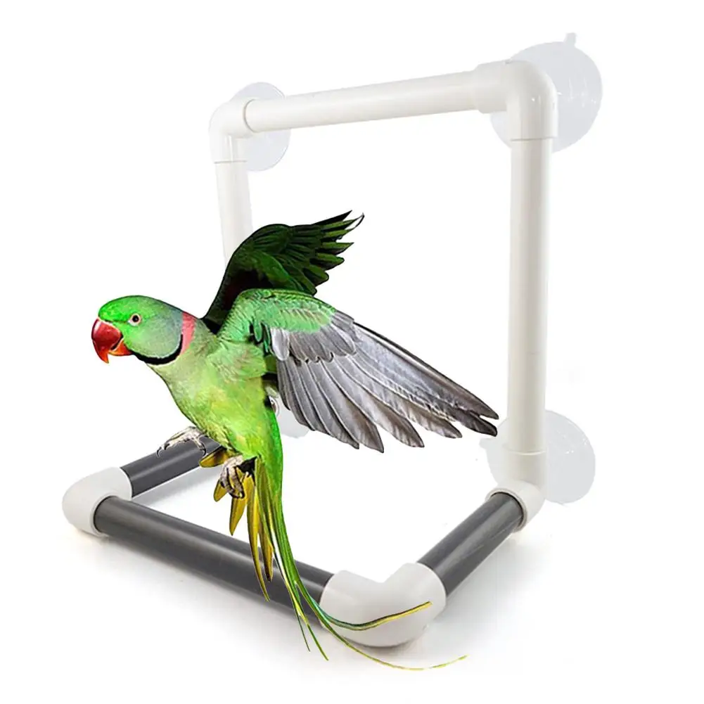

Durable Bird Parrot Suction Cup Shower Perch Cage Standing Bar Bathing Toy Pet Supplies